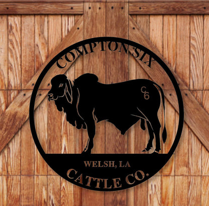 Cattle Company Sign, Cow Sign, Barn Sign, Metal Sign, Metal Art, Custom Bull Sign, Farmer sign, Personalized,Farm animals, Farmhouse