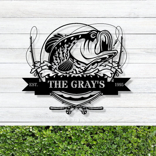 Personalized Camp Sign / Camp Sign / Camp Decor / Crappie Sign / Custom Camp Sign / Fish Wall Art / Fish Sign Fishing Sign / Lake House Sign