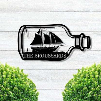 Personalized Metal Beach House Sign / Beach Sign / Beach House Decor / Ship Sign / Custom Beach House Sign / Wall Art / Gift / Personalized