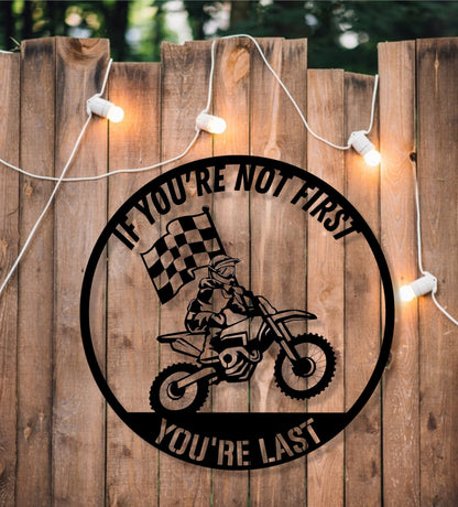 Personalized Dirt Bike Sign, Metal Dirt Bike Sign, Dirt Bike, Metal Sign, Personalized Sign, Personalized, Gift, Dirtbike Racing Sign, Race