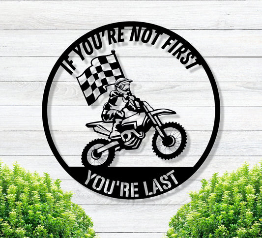 Personalized Dirt Bike Sign, Metal Dirt Bike Sign, Dirt Bike, Metal Sign, Personalized Sign, Personalized, Gift, Dirtbike Racing Sign, Race