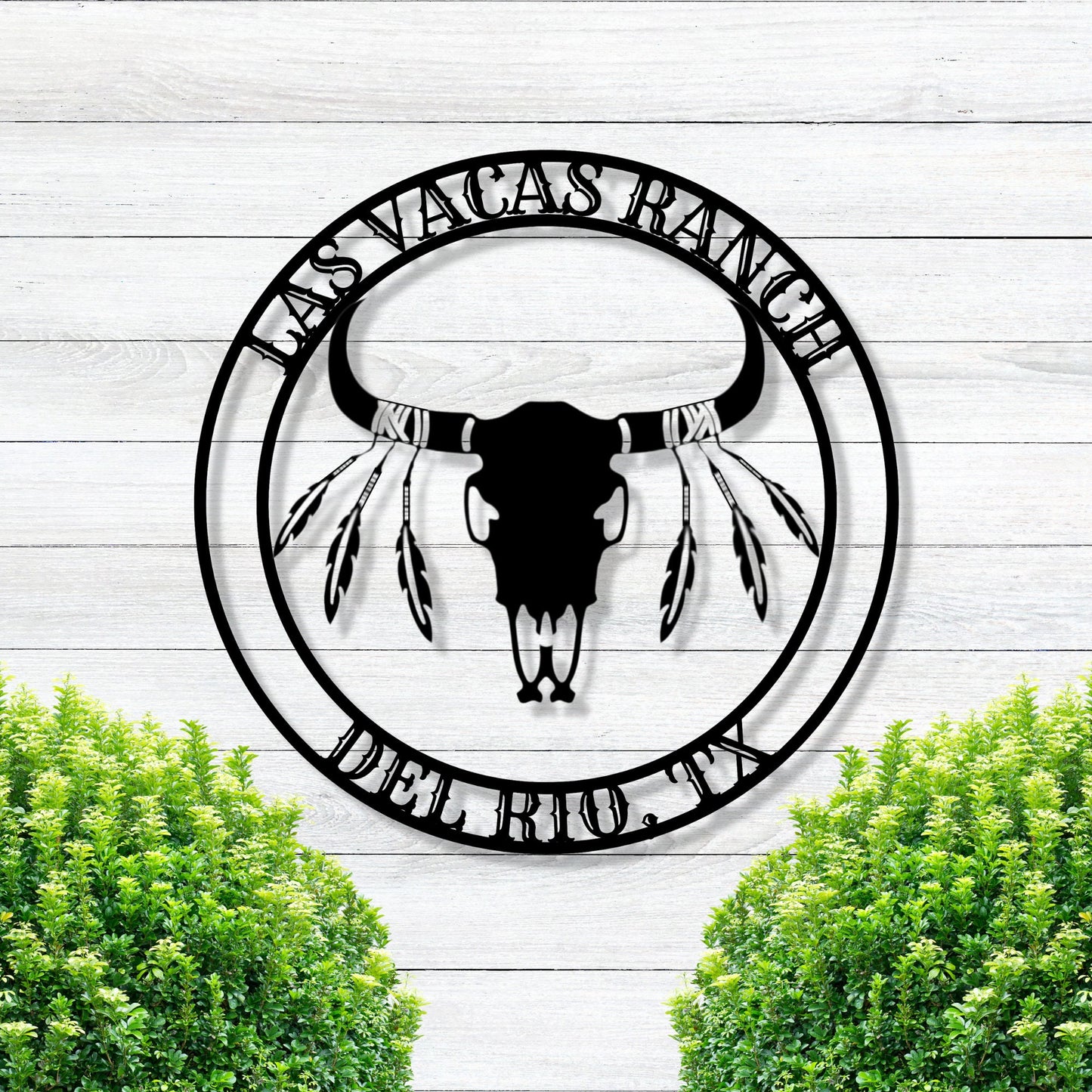 Personalized Ranch Sign, Cattle Skull Sign, Metal Sign, Metal Art, Ranch Sign, Personalized Sign, Home Decor, Metal Ranch Sign, Gift, Ranch