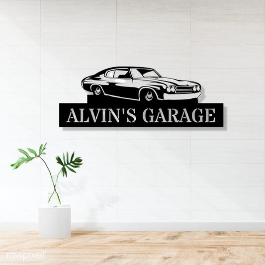 Personalized Classic Car Garage SIgn, Garage Sign, Custom Garage Sign, Classic Car, Garage Sign Personalized, Garage Decor, Classic Car Sign