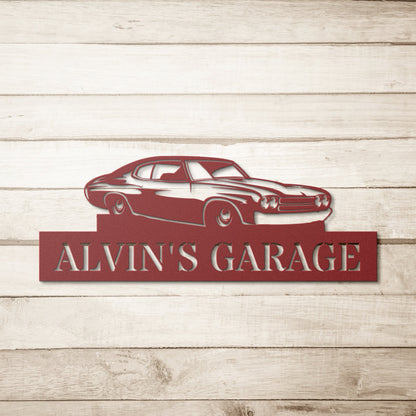 Personalized Classic Car Garage SIgn, Garage Sign, Custom Garage Sign, Classic Car, Garage Sign Personalized, Garage Decor, Classic Car Sign