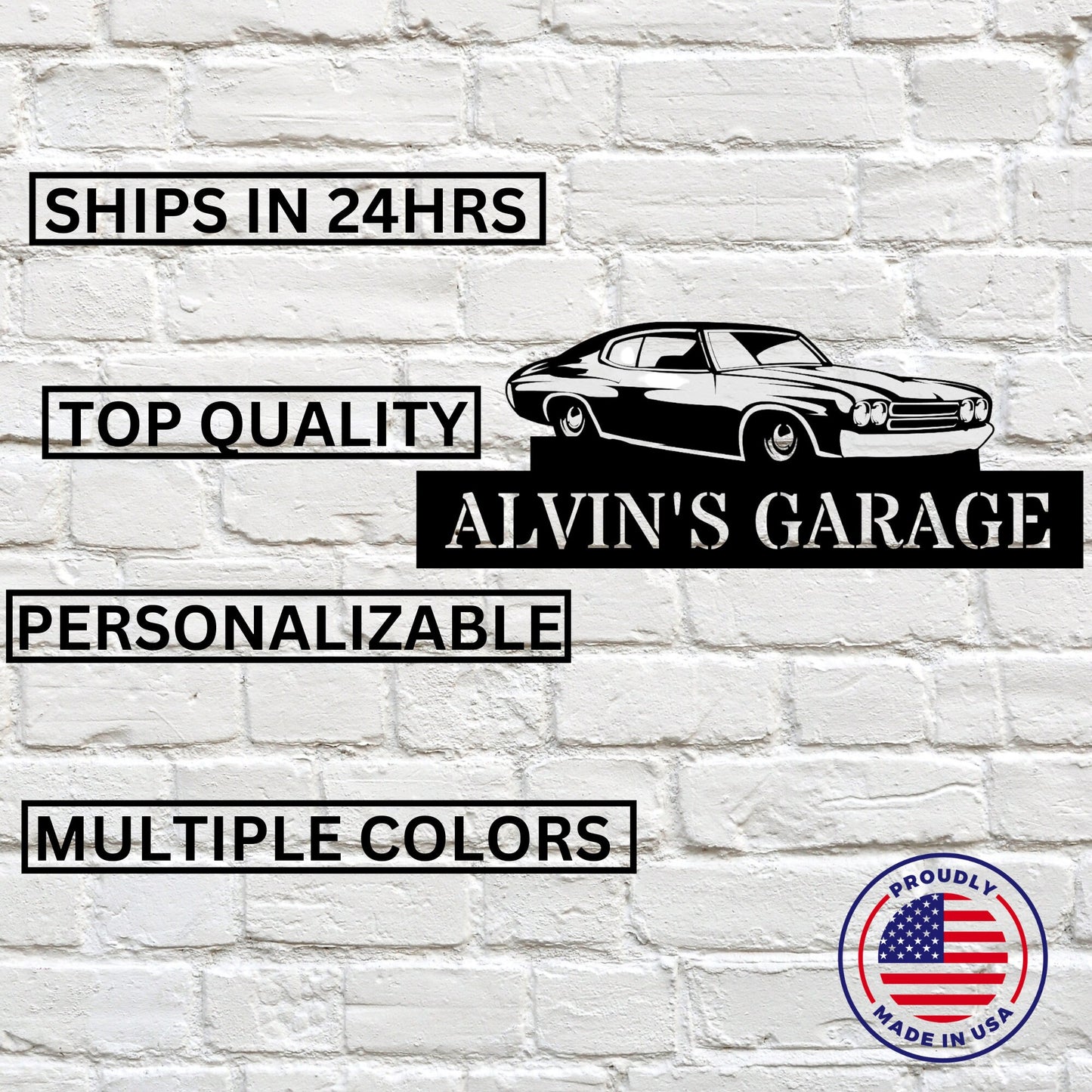 Personalized Classic Car Garage SIgn, Garage Sign, Custom Garage Sign, Classic Car, Garage Sign Personalized, Garage Decor, Classic Car Sign