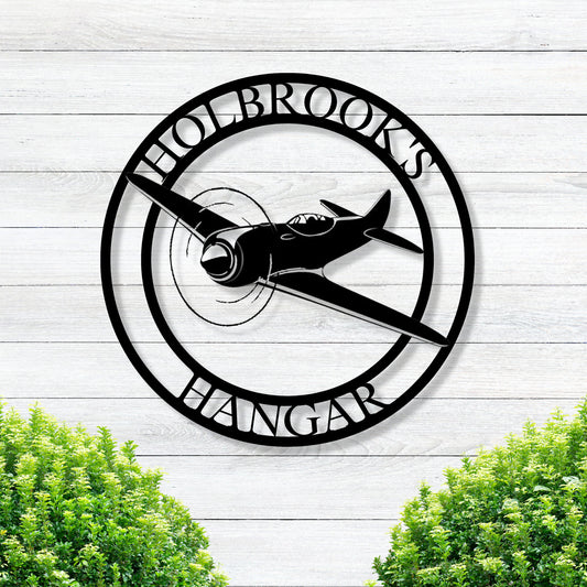 Airplane Hangar Sign / Personalized Pilot Name Sign / Custom Aviation Lover / Plane Sign / Airplane Sign / Personalized Airplane Sign / Gift