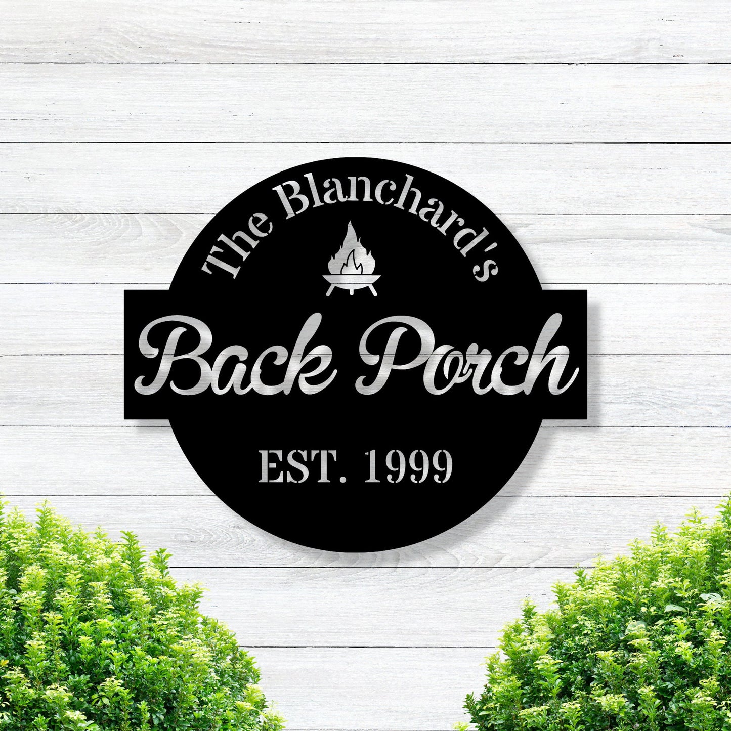 Back Porch Metal Sign / Patio Sign / Metal Outdoor Sign / Metal Art / Porch Sign / Personalized Signs / Home Decor / Metal Back Porch Sign