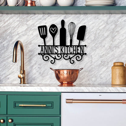 Personalized Kitchen Sign / Metal Sign for Kitchen / Kitchen Metal Sign / Personalized Kitchen Signs / Mom Gift / Personalized Gift / Gift