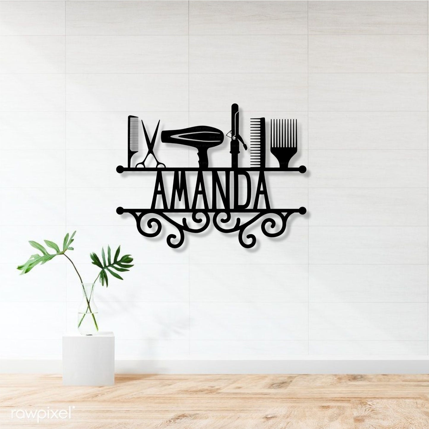 Personalized Salon Sign, Metal Sign for Salon, Salon Metal Sign, Personalized Hairdresser Sign, Mothers Day Gift, Personalized Gift, Gift