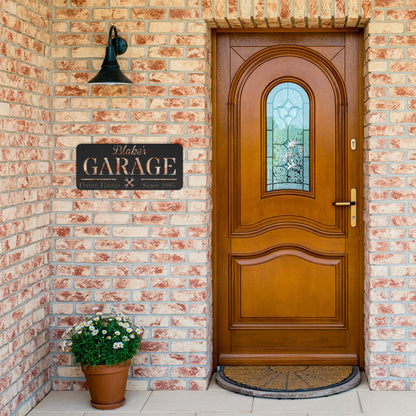 Personalized Metal Garage Sign / Custom Garage Sign / Metal Wall Decor / Garage Decor / Personalized Home Decor / Metal Mancave Sign / Gift