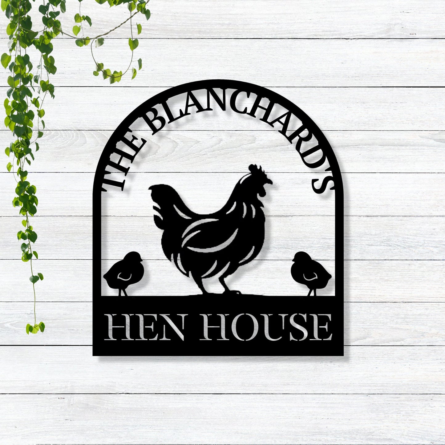 Personalized Chicken Coop Sign / Hen House Sign / Metal Chicken Coop Sign / Custom Chicken Coop Sign / Outdoor Metal Sign / Our Little Coop