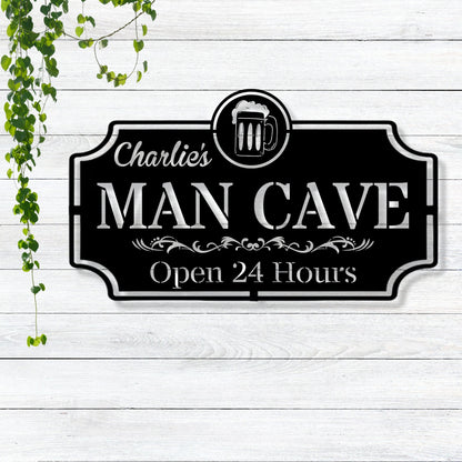 Personalized Metal Man Cave Sign / Man Cave Sign / Custom Man Cave Sign / Man Cave Decor / Personalized Man Cave Sign / Wall Art / Gift