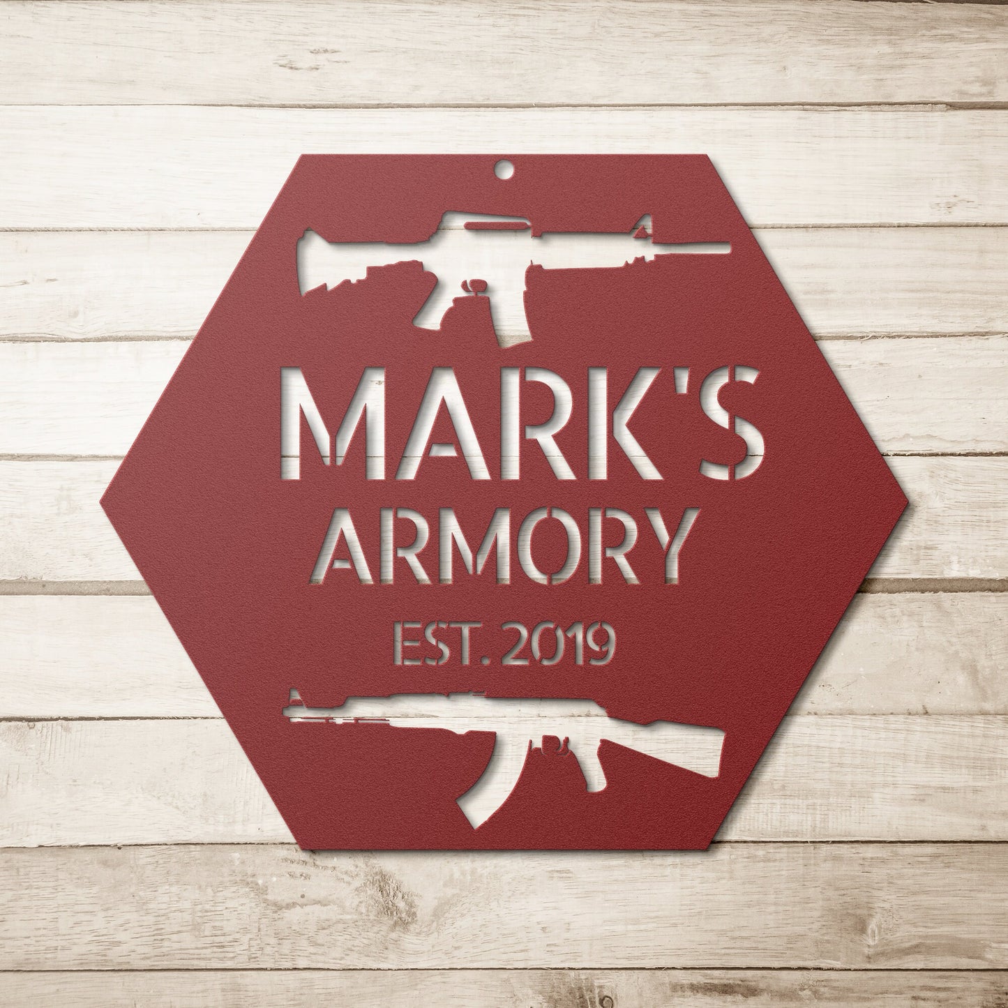 Metal Armory Sign / Personalized Armory Sign / Custom Gun Room Sign / Gun Decor / Mancave Sign / Metal Sign / Fathers Day Gift / Wall Art