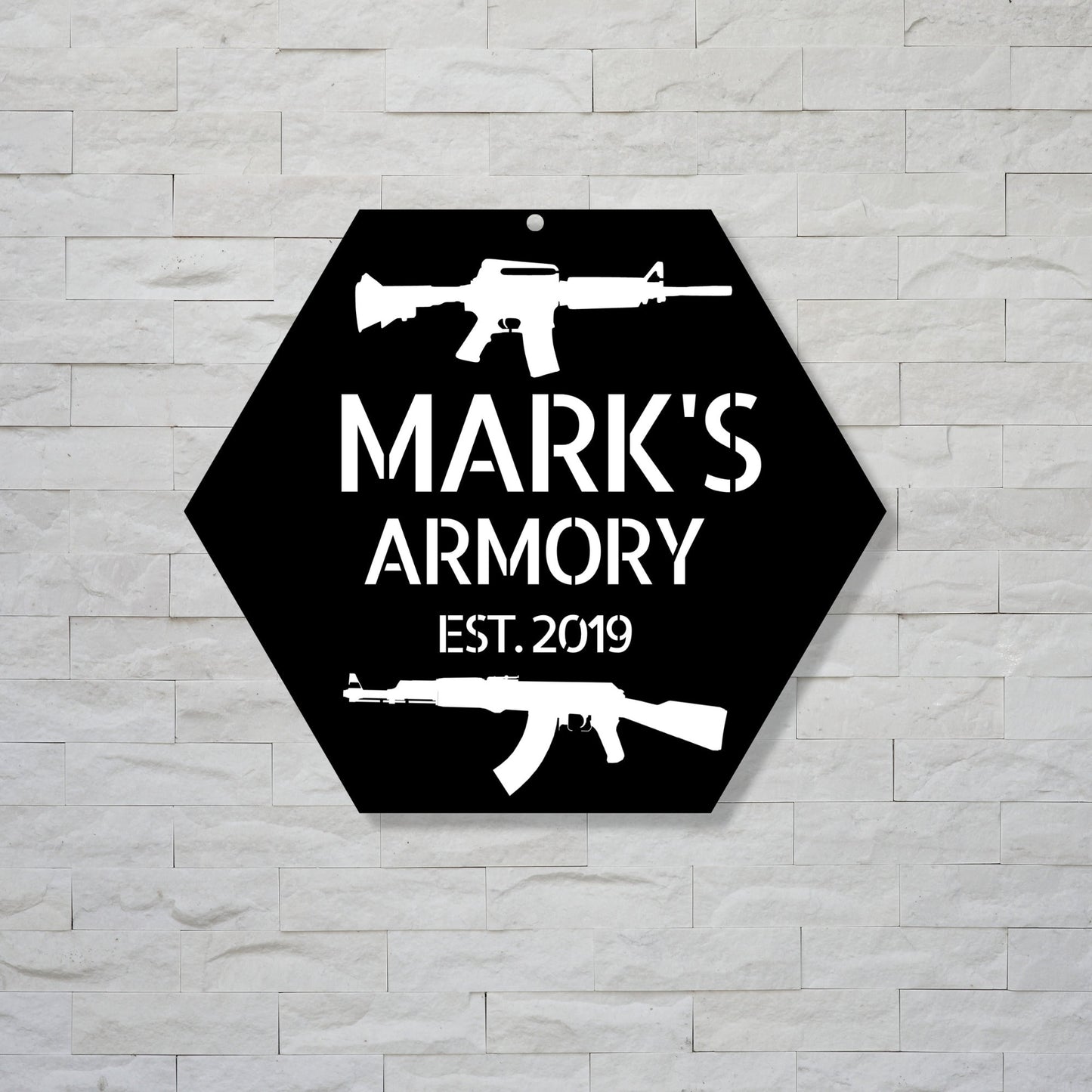 Metal Armory Sign / Personalized Armory Sign / Custom Gun Room Sign / Gun Decor / Mancave Sign / Metal Sign / Fathers Day Gift / Wall Art