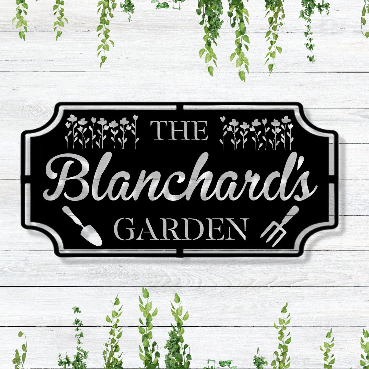 Personalized Metal Garden Sign / Sign For Garden / Personalized Sign / Custom Garden Sign / Outdoor Decor / Personalized Metal Garden Gift