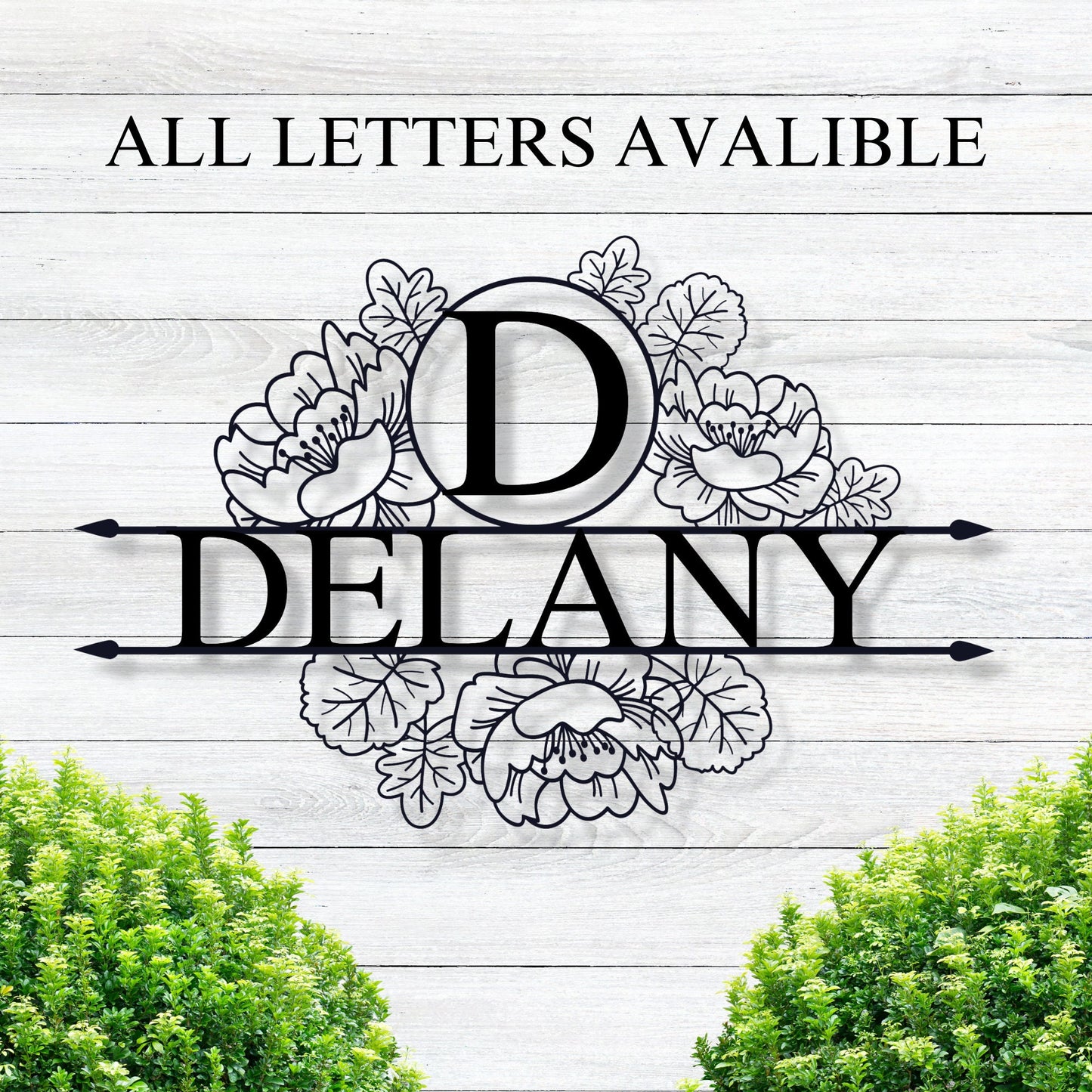 Personalized Family Name Metal Sign / Personalized Letter Sign / Custom Name Sign / Metal Address Sign / Metal Family Sign / Wedding Gift