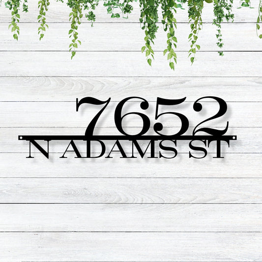 Metal House Numbers / Address Plaque / Personalized / Housewarming Gifts / Address Sign / Custom Metal Address Sign / Home decor / Addy-5