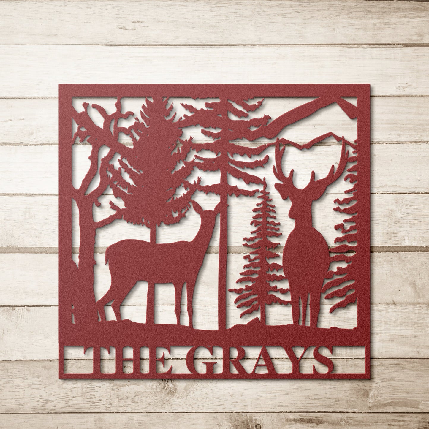 Personalized Elk Metal Cabin Sign / Cabin Sign / Hunting Sign / Elk Sign / Customized Family Name Sign / Custom Last Name Monogram / Sign