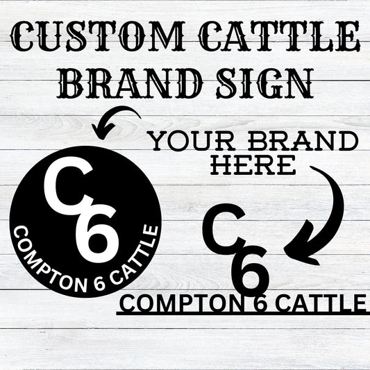 Metal custom cattle brand sign / custom sign / your brand here sign / metal sign custom / custom design sign / custom gift / livestock brand