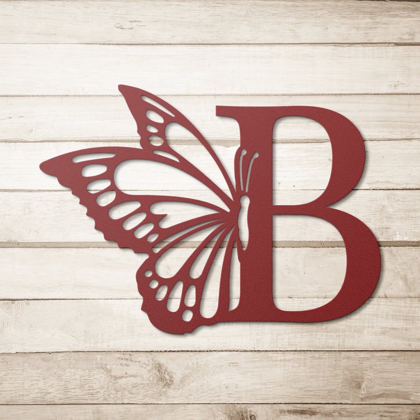 Metal butterfly sign / butterfly letter sign / letter monogram sign / metal monogram letter sign / room decoration / butterfly sign / gift