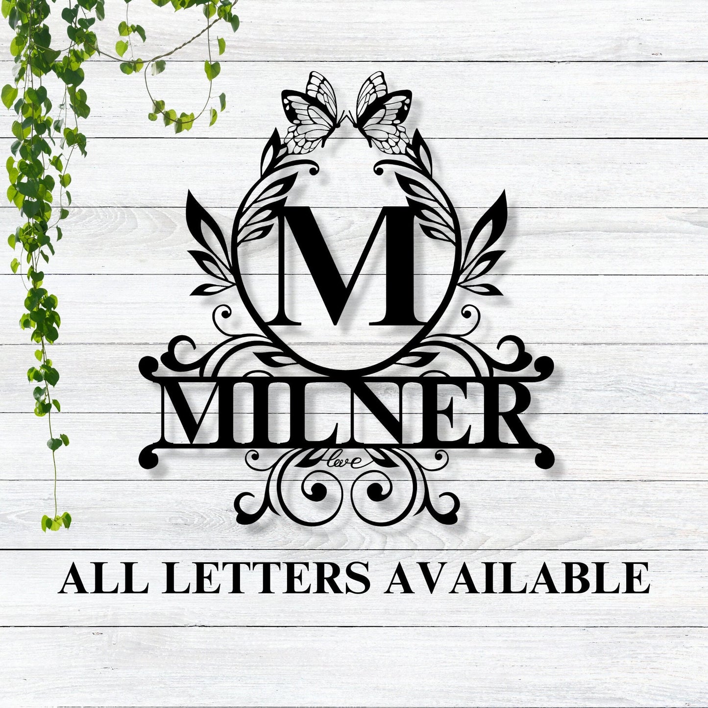 Personalized family name metal sign / personalized letter sign / personalized sign / letter last name sign / last name metal sign / gift