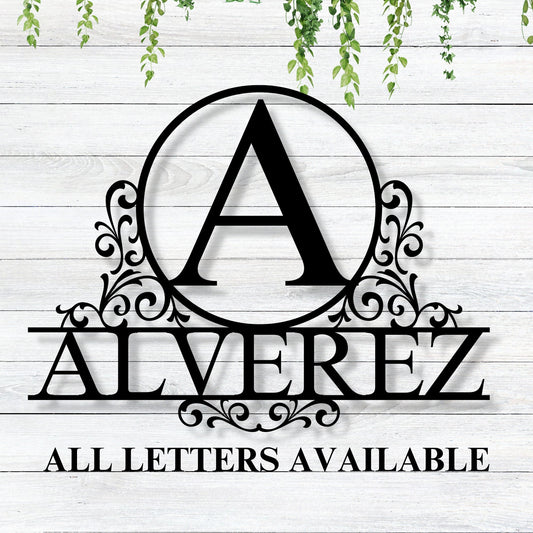 Personalized Family Name Metal Sign / Personalized Letter Sign / Personalized Sign / Letter Last Name Sign / Last Name Metal Sign / Gift