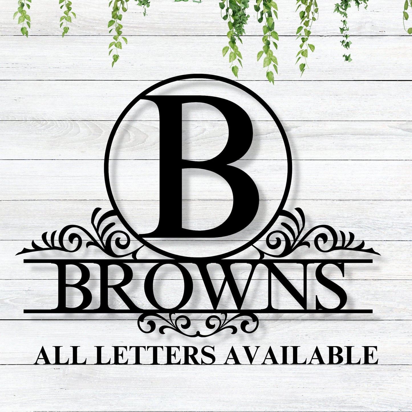 Personalized Family Name Metal Sign / Personalized Letter Sign / Personalized Sign / Letter Last Name Sign / Last Name Metal Sign / Gift