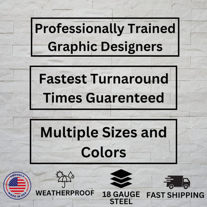 Custom sign / your custom text metal sign / your logo here sign / metal sign custom / your text here sign / custom design sign / custom gift