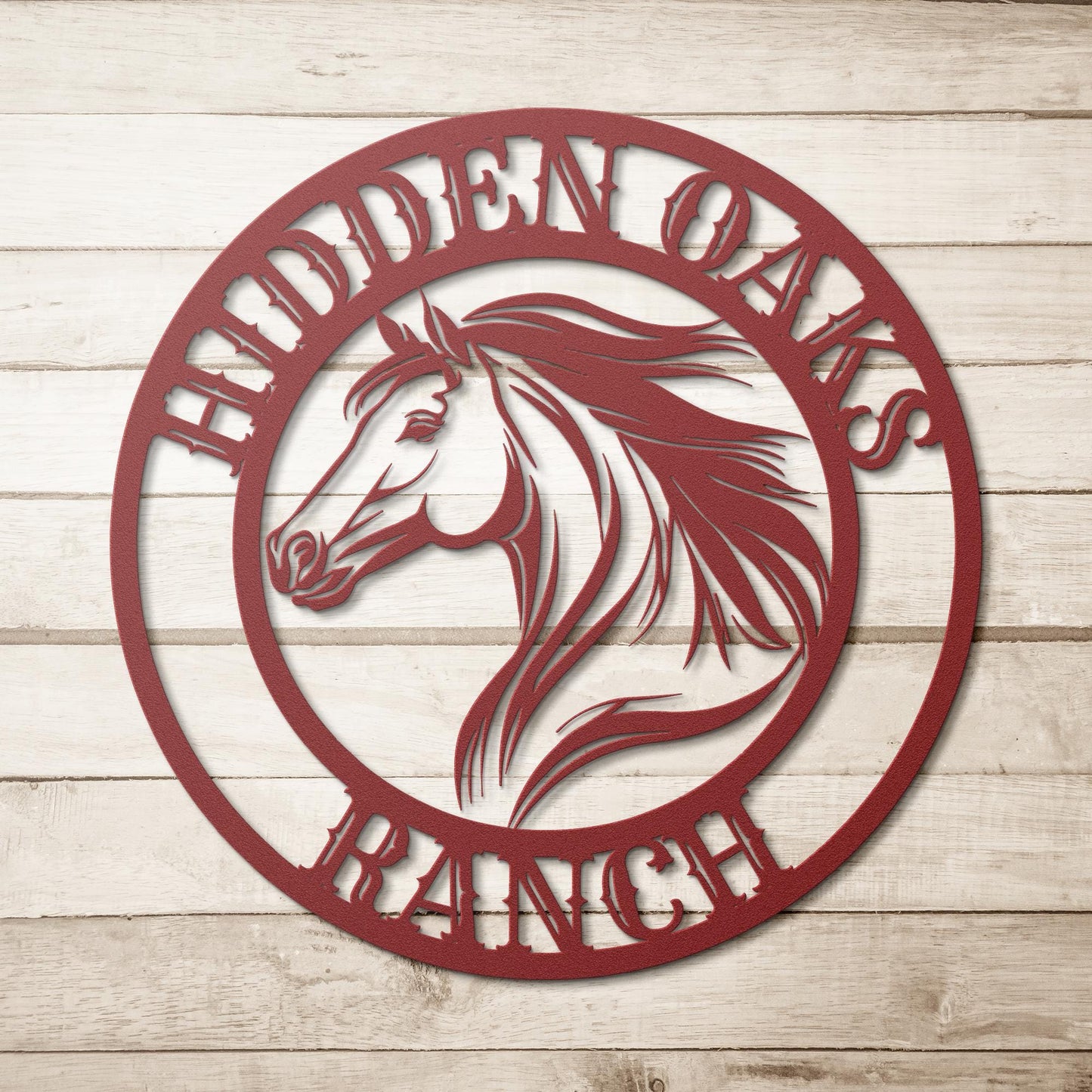 Personalized Metal Horse Ranch Sign / Metal Ranch sign / Outdoor Metal Sign / Metal Farm Sign / Custom Metal Sign / Custom Horse Sign / Gift