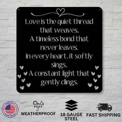 Metal Quote Sign / Custom Metal Sign / Your Quote Here Sign / Custom Quote Sign / Love Quote Sign / Quote Sign / Gift For Her / Metal Sign /