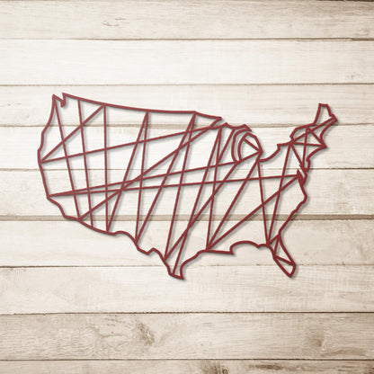 Metal Country Sign / USA Sign / Country Wall Art / Metal Wall Art / Metal US Sign / Metal Sign / Country Outline Sign / Your Country Sign /