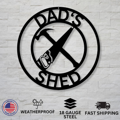 Personalized Metal Work Shop Sign / Personalized Fathers Day Sign / Personalized shed Sign / Shed Sign/ Fathers Day Gift / Gift For Dad /